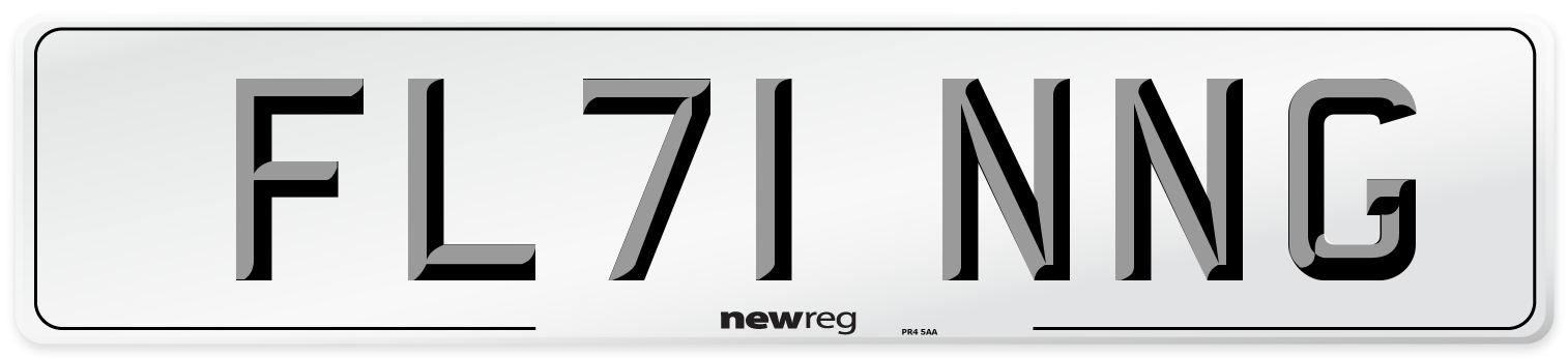 FL71 NNG Number Plate from New Reg